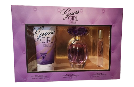 GUESS - "GIRL BELLE" 3pcSET EDT SPR 3.4