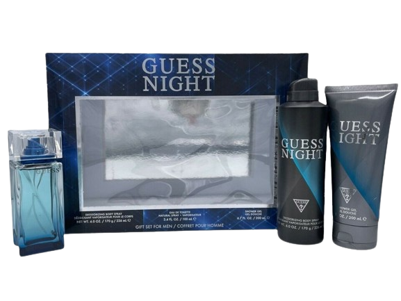 GUESS - "NIGHT" 3pcSET EDT SPR 3.4