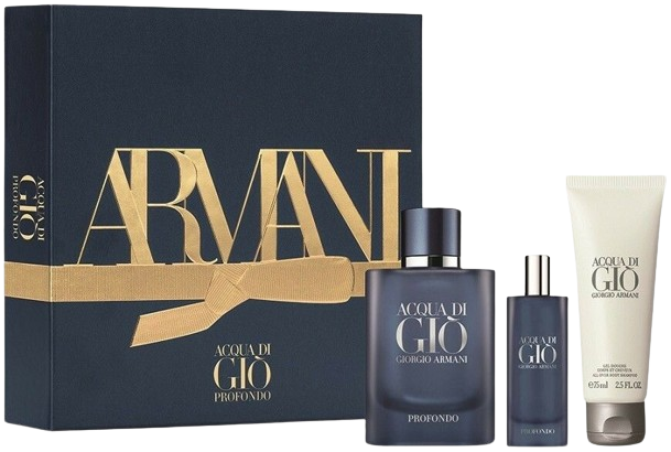 ARMANI - "ACQUA DI GIO PROFONDO" 3pcSET EDP SPR 2.5