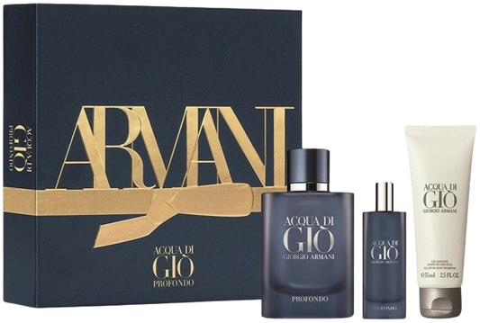 ARMANI - "ACQUA DI GIO PROFONDO" 3pcSET EDP SPR 2.5