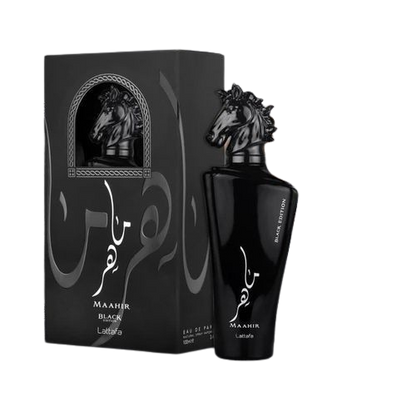 LATTAFA - "MAAHIR BLACK EDITION" EDP SPR 3.4