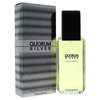 ANTONIO PUIG - "QUORUM SILVER" 2pcSET EDT SPR 3.4 M