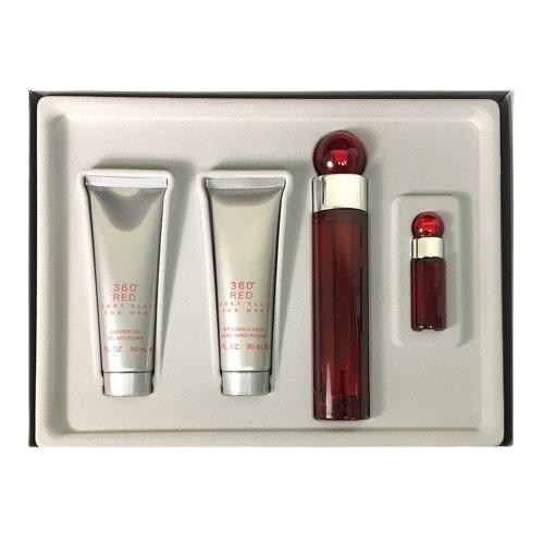 PERRY ELLIS - "360 RED" 4pcSET EDT SPR 3.4