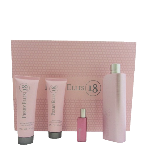 PERRY ELLIS - "18" 4pcSET EDP SPR 3.4