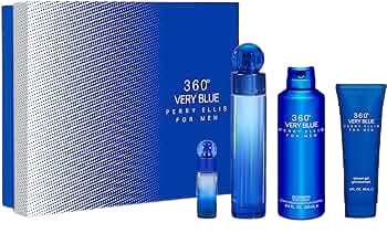 PERRY ELLIS - "360 VERY BLUE" 4pcSET EDT SPR 3.4