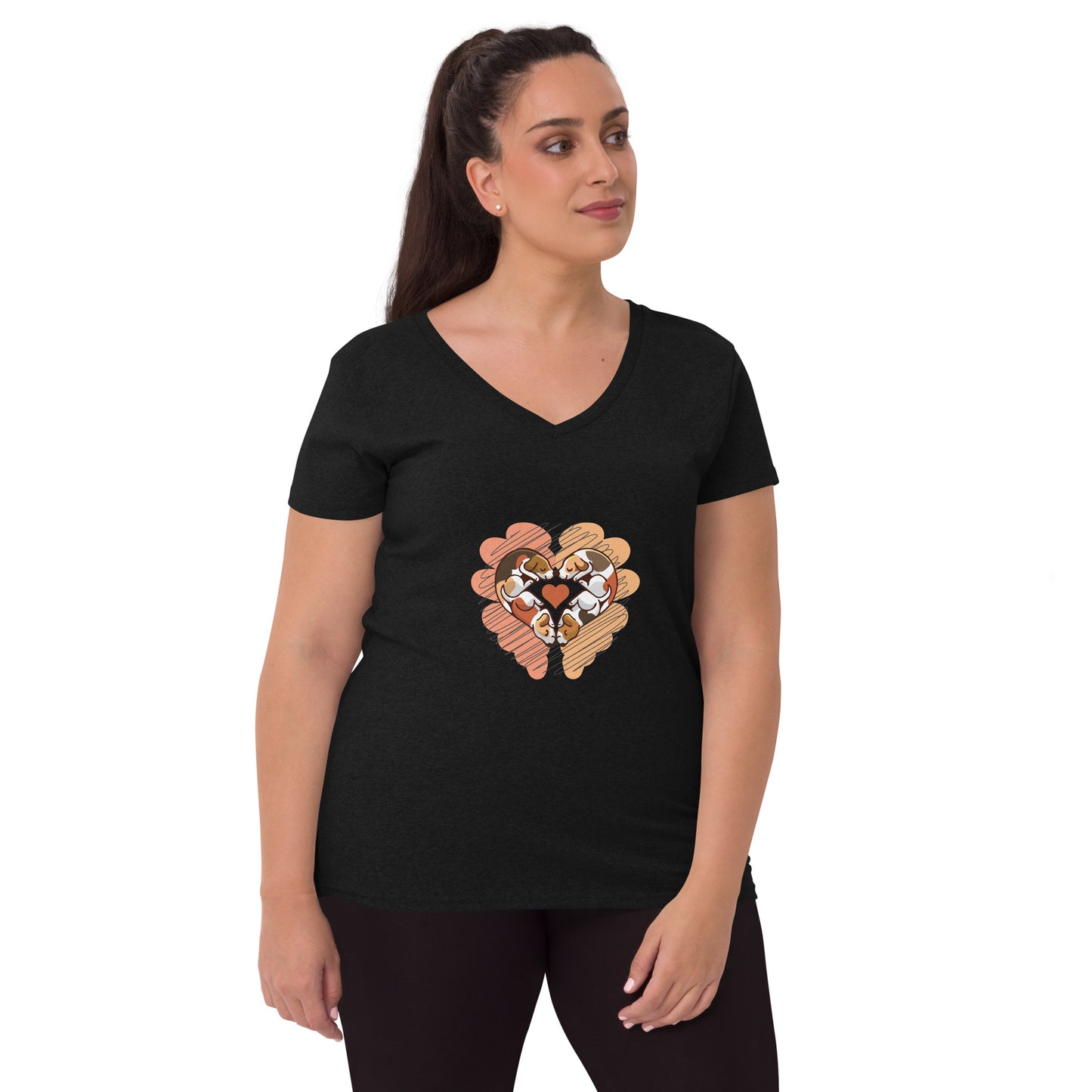 WOMEN T-SHIRTS - RECYCLED V-NECK