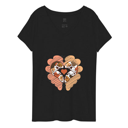 WOMEN T-SHIRTS - RECYCLED V-NECK