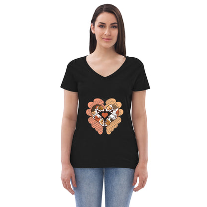 WOMEN T-SHIRTS - RECYCLED V-NECK