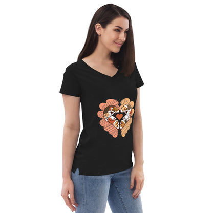 WOMEN T-SHIRTS - RECYCLED V-NECK