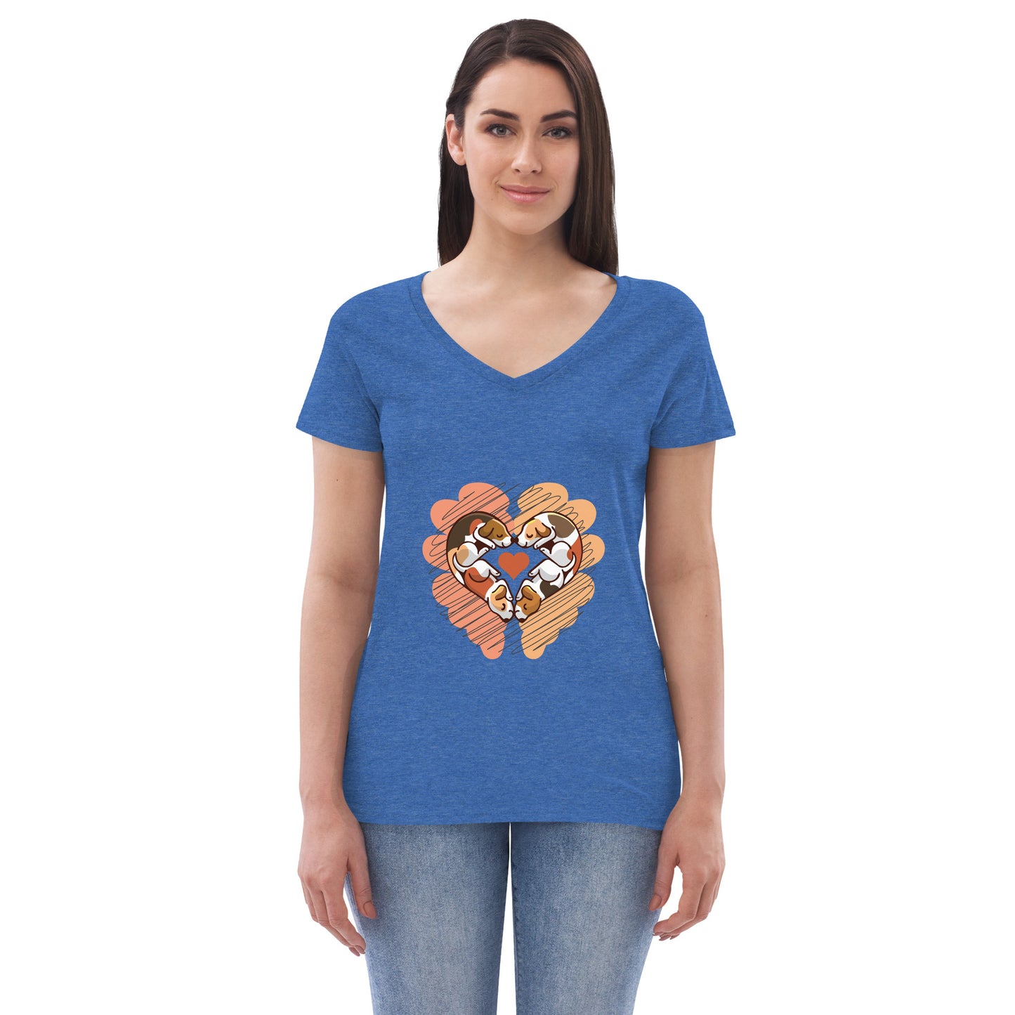 WOMEN T-SHIRTS - RECYCLED V-NECK