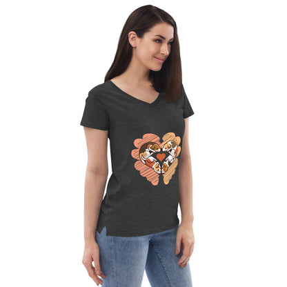 WOMEN T-SHIRTS - RECYCLED V-NECK