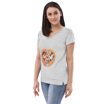 WOMEN T-SHIRTS - RECYCLED V-NECK